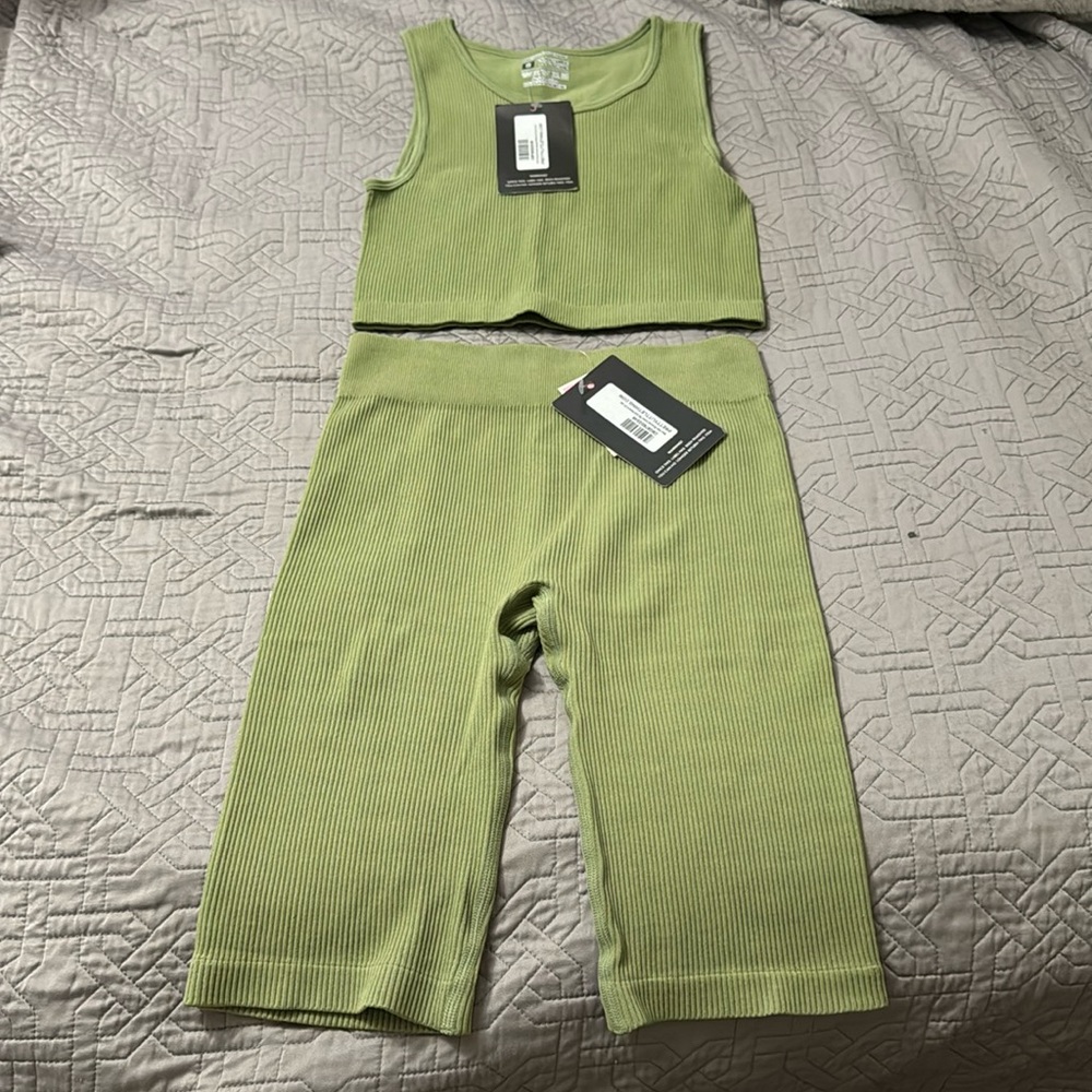 Biker shorts set